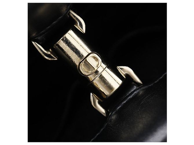 Dior Essential Kleine Tote Tasche Leder Tasche Schwarz - Ansicht 18