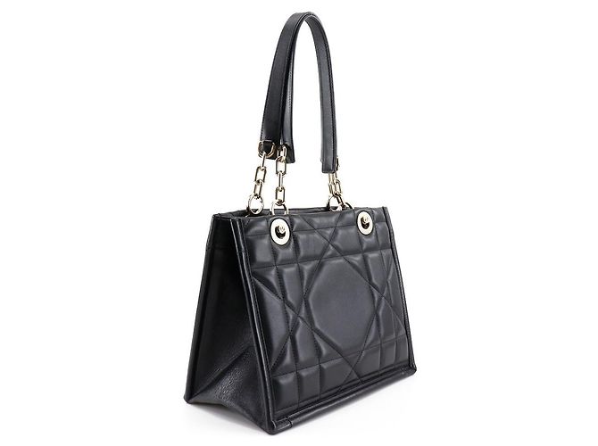Dior Essential Kleine Tote Tasche Leder Tasche Schwarz - Ansicht 3