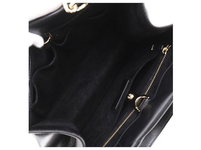 Dior Essential Kleine Tote Tasche Leder Tasche Schwarz - Ansicht 6