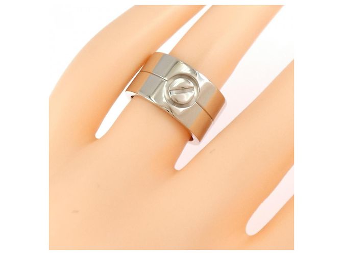 Cartier High Love 750 Weißgoldring Größe 11 Golden - Ansicht 5