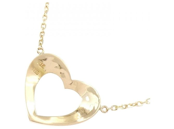 Autre Marque Collana a forma di cuore in oro rosa Au750 e oro giallo Au750 D'oro - vista 4