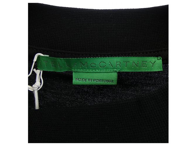 Stella Mc Cartney Camiseta Larga Record Stella McCartney Negro - vista 4