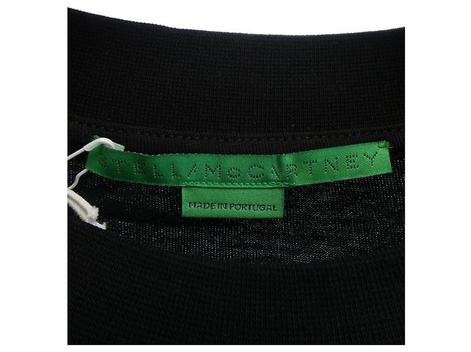 Stella Mc Cartney Camiseta Larga Record Stella McCartney Negro - vista 4