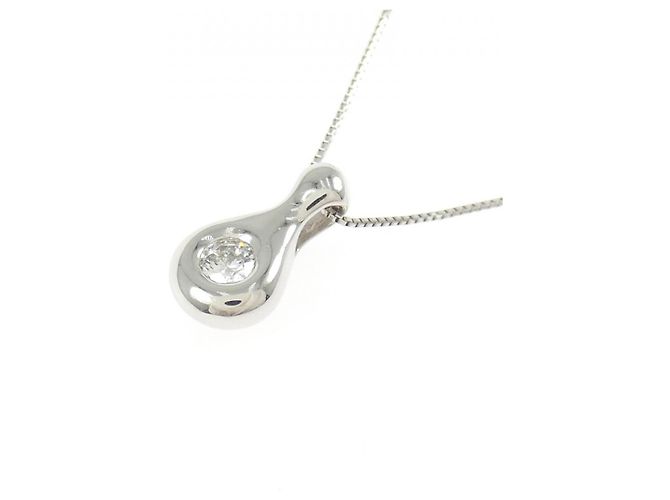 Autre Marque Colar de platina e diamantes Prata - vista 3