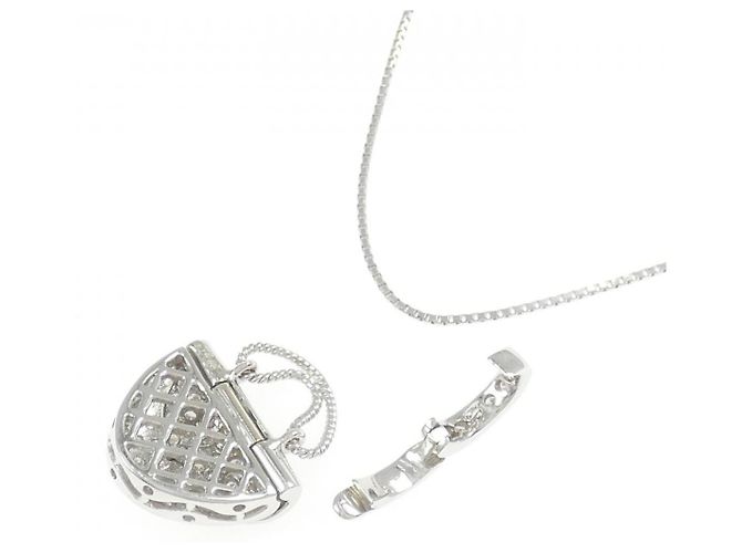 Autre Marque Collana in Au750 con Diamanti Argento - vista 4