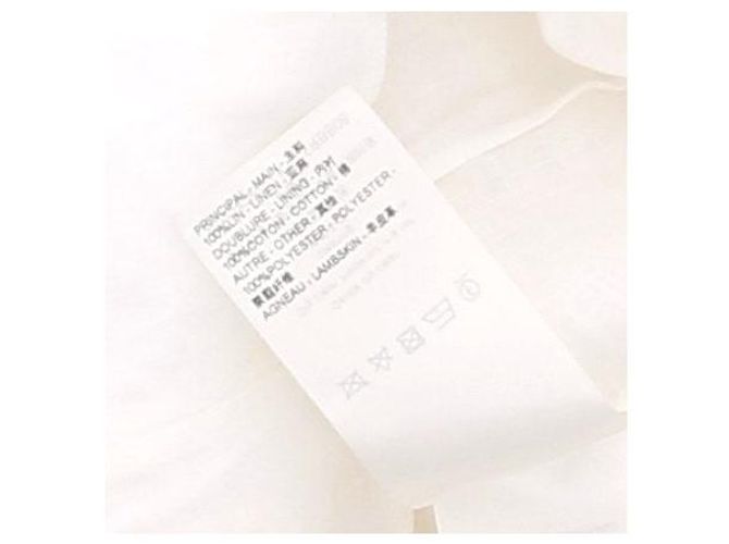Louis Vuitton Bluse aus Leinen Weiß Größe 34 - Ansicht 6