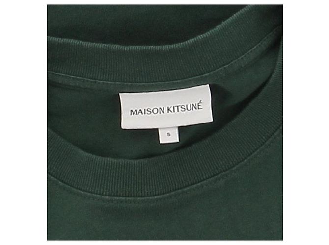 Autre Marque Camiseta de algodón verde MAISON KITSUNÉ - vista 5