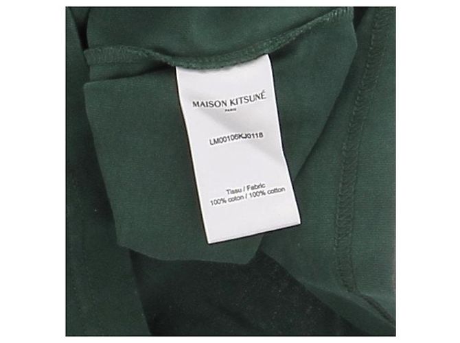 Autre Marque Camiseta de algodón verde MAISON KITSUNÉ - vista 6
