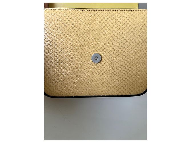 Borsa a mano Isabel Marant Elda gialla in pelle esotica Giallo - vista 8