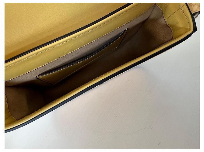 Borsa a mano Isabel Marant Elda gialla in pelle esotica Giallo - vista 9