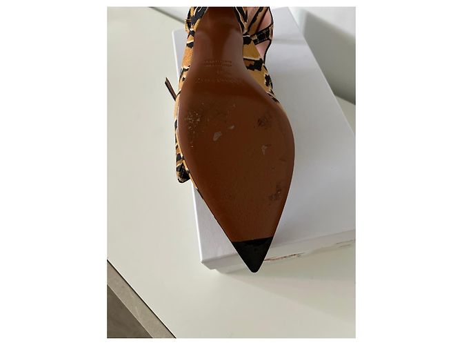 Zimmermann Sandalen mit Tigerdruck Braun Schwarz Leopardenprint - Ansicht 5