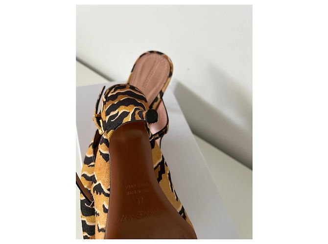 Zimmermann Sandalen mit Tigerdruck Braun Schwarz Leopardenprint - Ansicht 7
