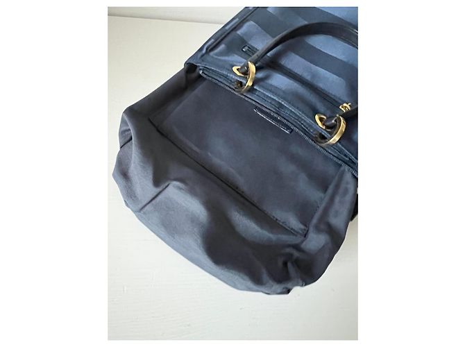 Courreges Borsa tote Courrèges in tela blu navy Blu scuro - vista 9