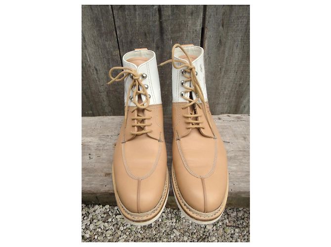 Heschung Stiefeletten Ginkgo Leder Beige - Ansicht 3