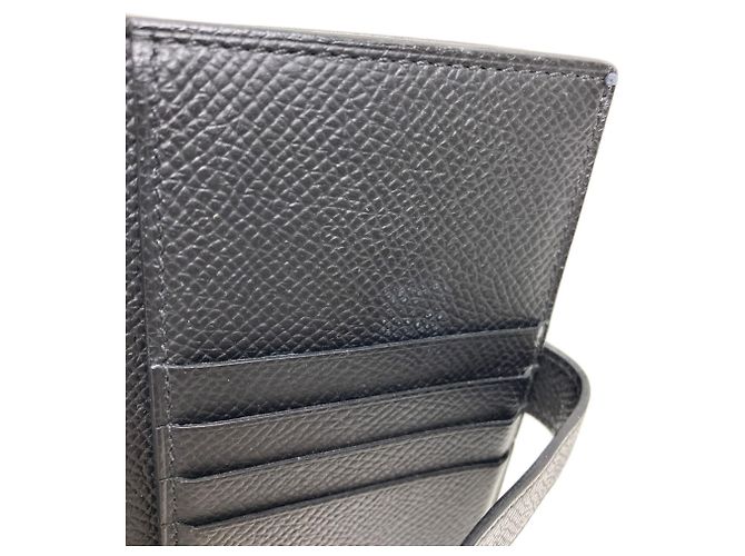 Hermès Bearn kompakte Bi-Fold Geldbörse Schwarz - Ansicht 11