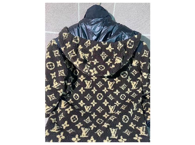 Abrigo Teddy Louis Vuitton Marrón Tweed Castaño - vista 2