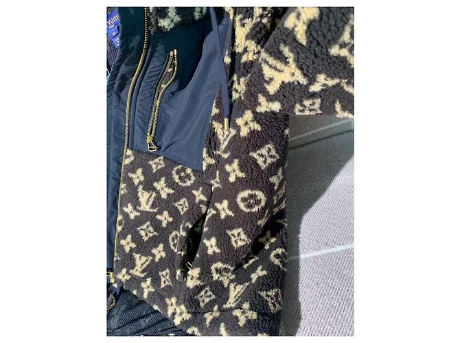 Abrigo Teddy Louis Vuitton Marrón Tweed Castaño - vista 3