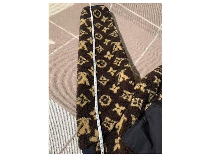 Abrigo Teddy Louis Vuitton Marrón Tweed Castaño - vista 7