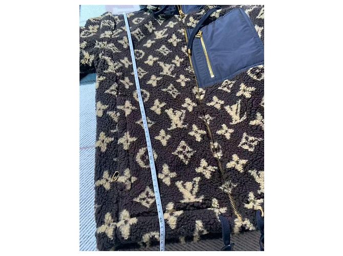 Abrigo Teddy Louis Vuitton Marrón Tweed Castaño - vista 9