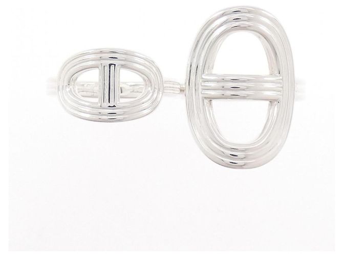 Doppelring Chaine d'Ancre 24 Hermès Silber - Ansicht 2