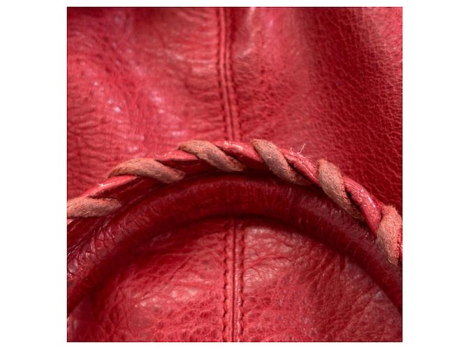 Borsa a mano mini pom classica Balenciaga Rosso - vista 16