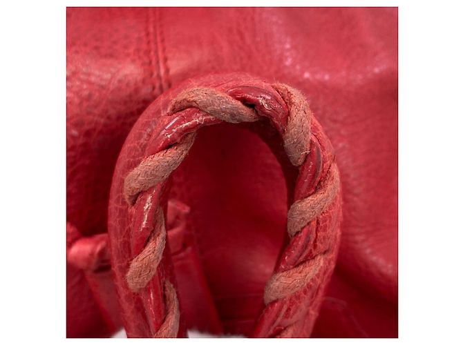Borsa a mano mini pom classica Balenciaga Rosso - vista 17
