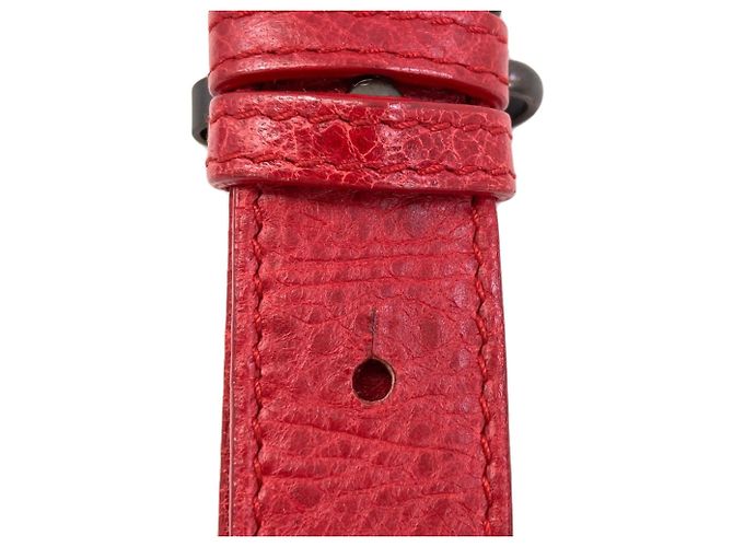 Borsa a mano mini pom classica Balenciaga Rosso - vista 21