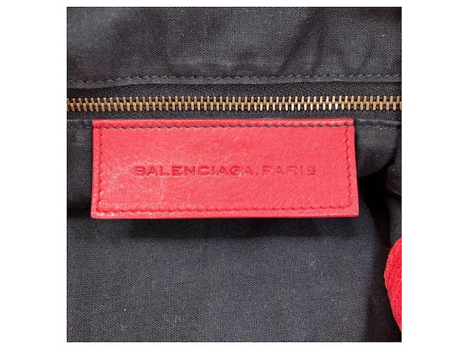 Borsa a mano mini pom classica Balenciaga Rosso - vista 6
