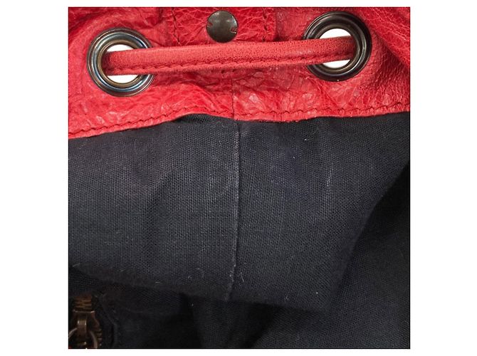 Borsa a mano mini pom classica Balenciaga Rosso - vista 9