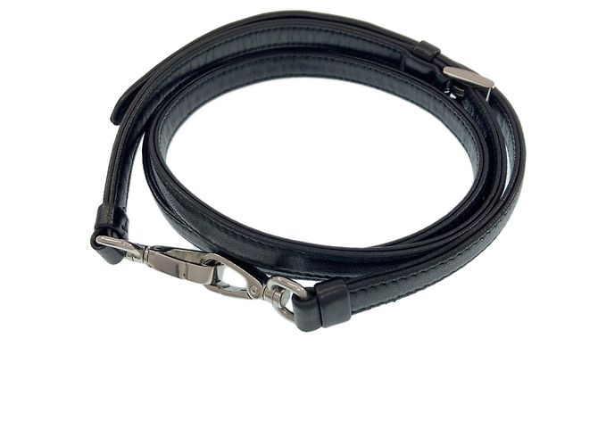 Schwarze Lammleder-Handtasche von Prada - Ansicht 9