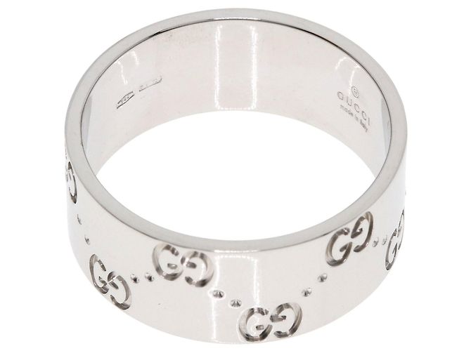 Anello Gucci Icon Wide #22 in oro bianco 18K - vista 4