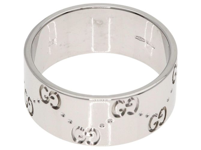 Anello Gucci Icon Wide #22 in oro bianco 18K - vista 5