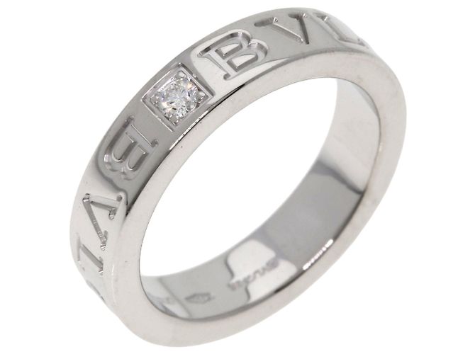 Bulgari Bvlgari Double Logo Diamantring aus 18K Weißgold - Ansicht 2