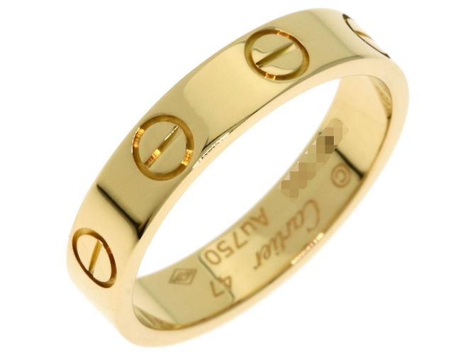 Anello Mini Love Cartier in oro giallo 18K - vista 2