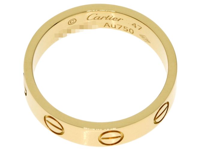 Anello Mini Love Cartier in oro giallo 18K - vista 4