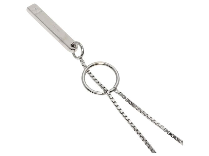 Collana Lariat Gucci in Oro Bianco 18K - vista 2