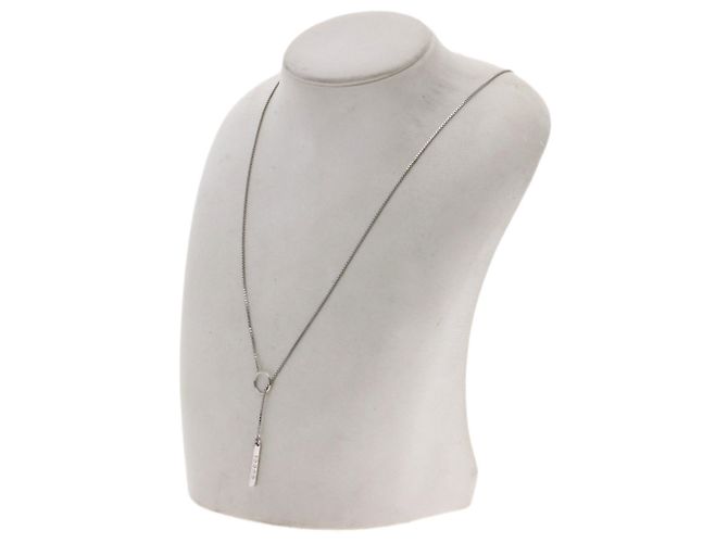 Collana Lariat Gucci in Oro Bianco 18K - vista 5