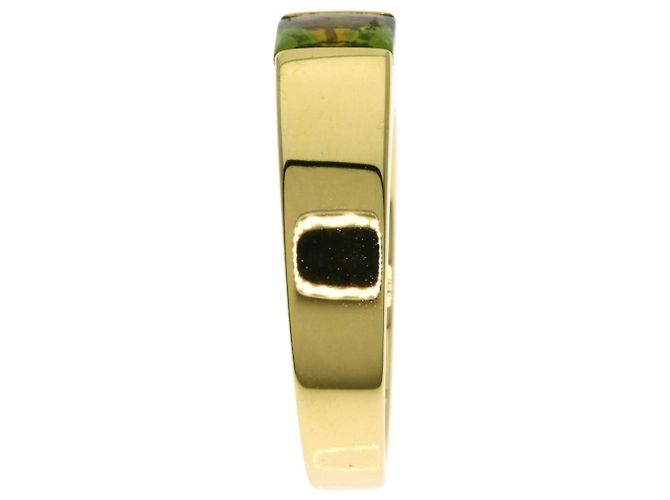Anello Cartier Tank in oro giallo 18K con peridoto - vista 3