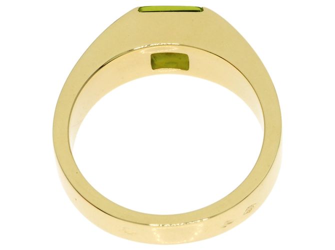 Anello Cartier Tank in oro giallo 18K con peridoto - vista 4