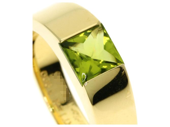 Anello Cartier Tank in oro giallo 18K con peridoto - vista 7