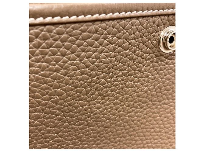 Hermès Evelyne 3 PM Schultertasche Taupe - Ansicht 11