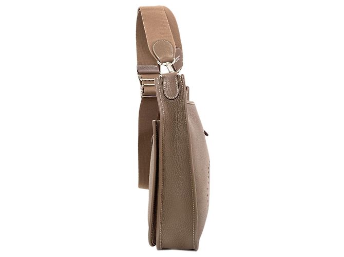 Hermès Evelyne 3 PM Schultertasche Taupe - Ansicht 3