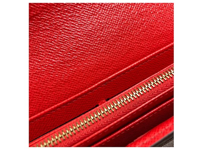 Sarah Cartera larga de lona Monogram Louis Vuitton Roja Monograma - vista 12