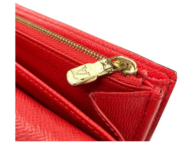 Sarah Cartera larga de lona Monogram Louis Vuitton Roja Monograma - vista 16
