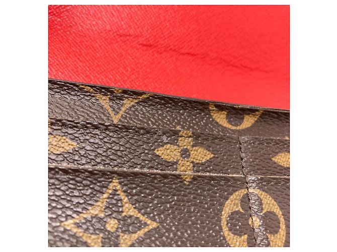 Sarah Cartera larga de lona Monogram Louis Vuitton Roja Monograma - vista 17
