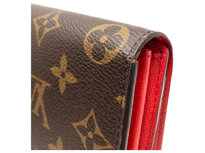 Sarah Cartera larga de lona Monogram Louis Vuitton Roja Monograma - vista 20