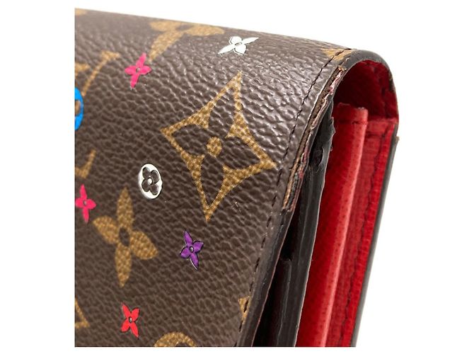 Sarah Cartera larga de lona Monogram Louis Vuitton Roja Monograma - vista 22