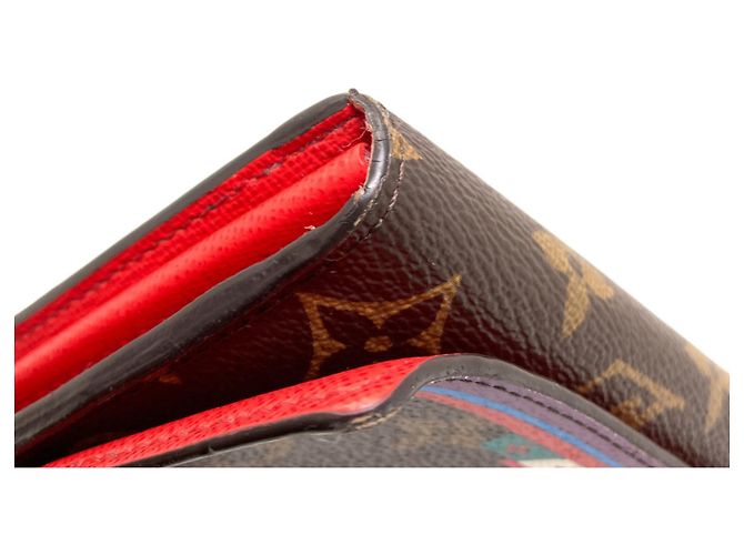 Sarah Cartera larga de lona Monogram Louis Vuitton Roja Monograma - vista 26