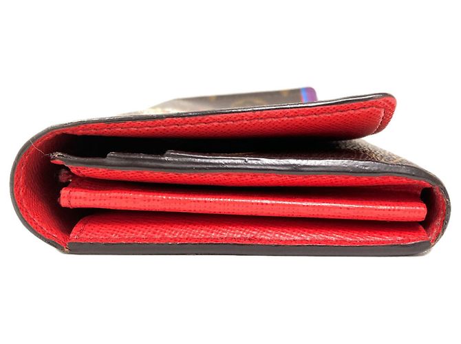 Sarah Cartera larga de lona Monogram Louis Vuitton Roja Monograma - vista 3
