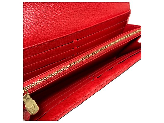Sarah Cartera larga de lona Monogram Louis Vuitton Roja Monograma - vista 5